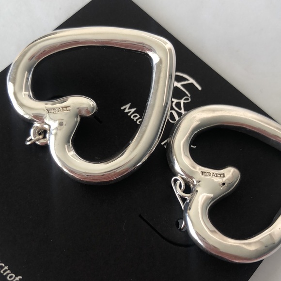 E&L Jewelry El Israel Sterling Silver Heart Shape Electroform